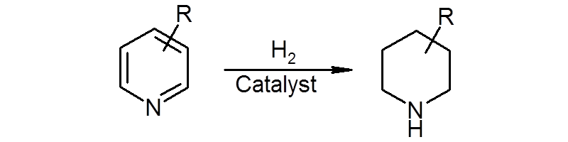 Hydrogenation of heteroaromatic rings